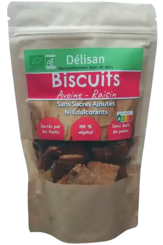 Biscuits avoine raisin